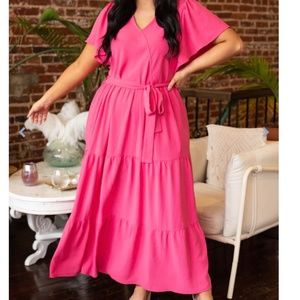 Chic Soul Forever in My Heart Dress Pink Size 1X EUC